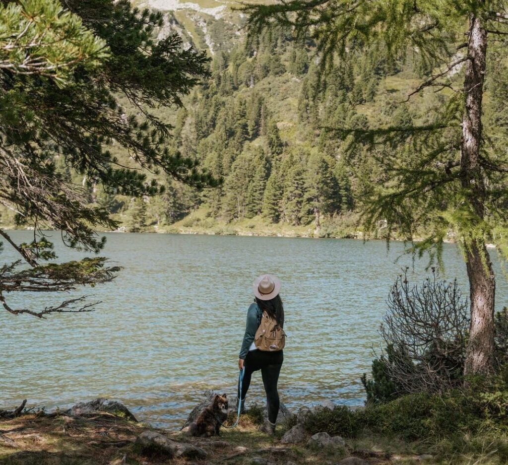 Wanderin am Scheibelsee